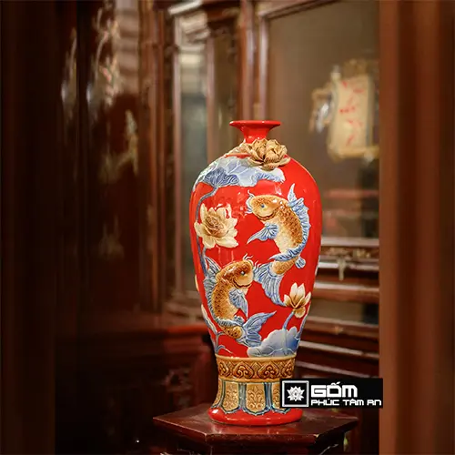 mai bình tích lộc là gì,mai bình tích lộc giá bao nhiêu,ý nghĩa mai bình tích lộc bát tràng