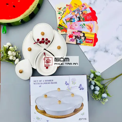 khay mứt sứ bầu dục
