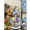 Hồ lô gốm sứ sen hạc phú quý cát tường cao 60cm 1 mua binh ho lo phong thuy gom su mua binh