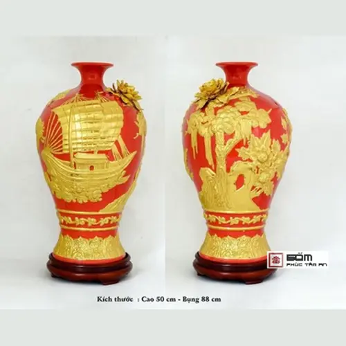 Mai bình tài lộc thuận buồm xuôi gió cao 50cm