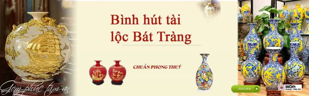 Xưởng gốm sứ Gốm Phúc Tâm An - Bát Tràng Uy Tín 16 binh hut tai loc banner