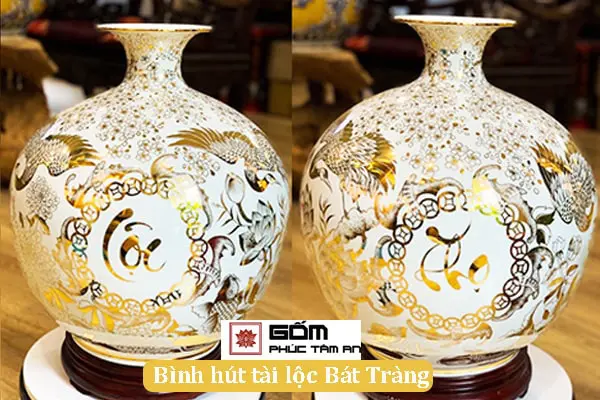 Xưởng gốm sứ Gốm Phúc Tâm An - Bát Tràng Uy Tín 32 Bình hút tài lộc