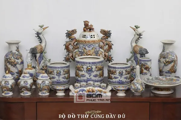 Xưởng gốm sứ Gốm Phúc Tâm An - Bát Tràng Uy Tín 31 Đồ thờ cúng