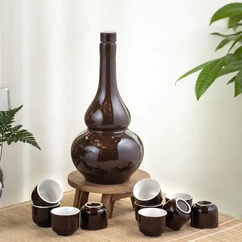 Nậm rượu hồ lô bát tràng