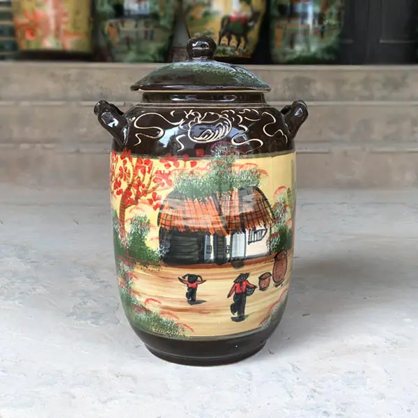 Chum rượu 20L Bát Tràng sơn thủy